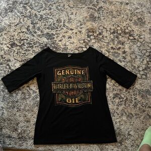 Harley Davidson Scoop Neck Ladies T-shirt